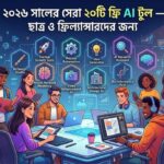 ২০২৬ সালের সেরা ২০টি ফ্রি AI টুল — ছাত্র ও ফ্রিল্যান্সারদের জন্য