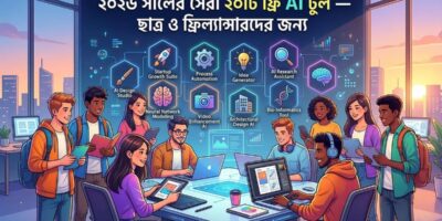 ২০২৬ সালের সেরা ২০টি ফ্রি AI টুল — ছাত্র ও ফ্রিল্যান্সারদের জন্য