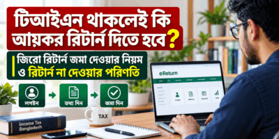টিন (টিআইএন) থাকলেই কি আয়কর রিটার্ন দিতে হবে? জিরো রিটার্ন জমা দেওয়ার নিয়ম ও রিটার্ন না দেওয়ার পরিণতি